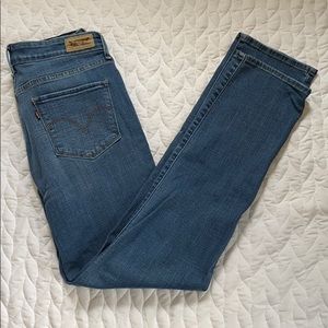 Mid Rise Skinny Levi Blue Jeans Sz 10